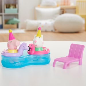 Peppa Pig Peppa’s Pool Party Playset with 2 Figures and 4 Accessories, Preschool Toys, Kids Gifts, Ages 3+ - 7