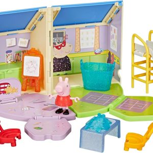 Peppa Pig Peppa's Pop-Open Playgroup Playset with Figure, Preschool Toys for Girls and Boys, Kids, Ages 3+ - 1