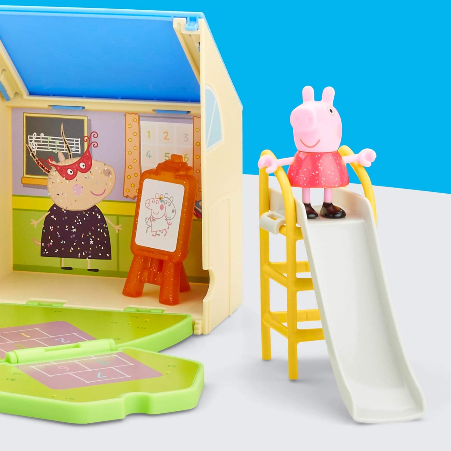 Peppa Pig Peppa's Pop-Open Playgroup Playset with Figure, Preschool Toys for Girls and Boys, Kids, Ages 3+ - 10