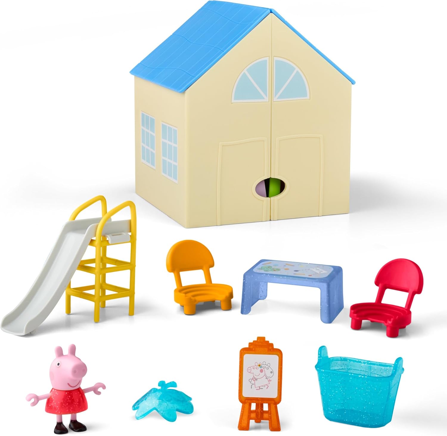 Peppa Pig Peppa's Pop-Open Playgroup Playset with Figure, Preschool Toys for Girls and Boys, Kids, Ages 3+ - 12