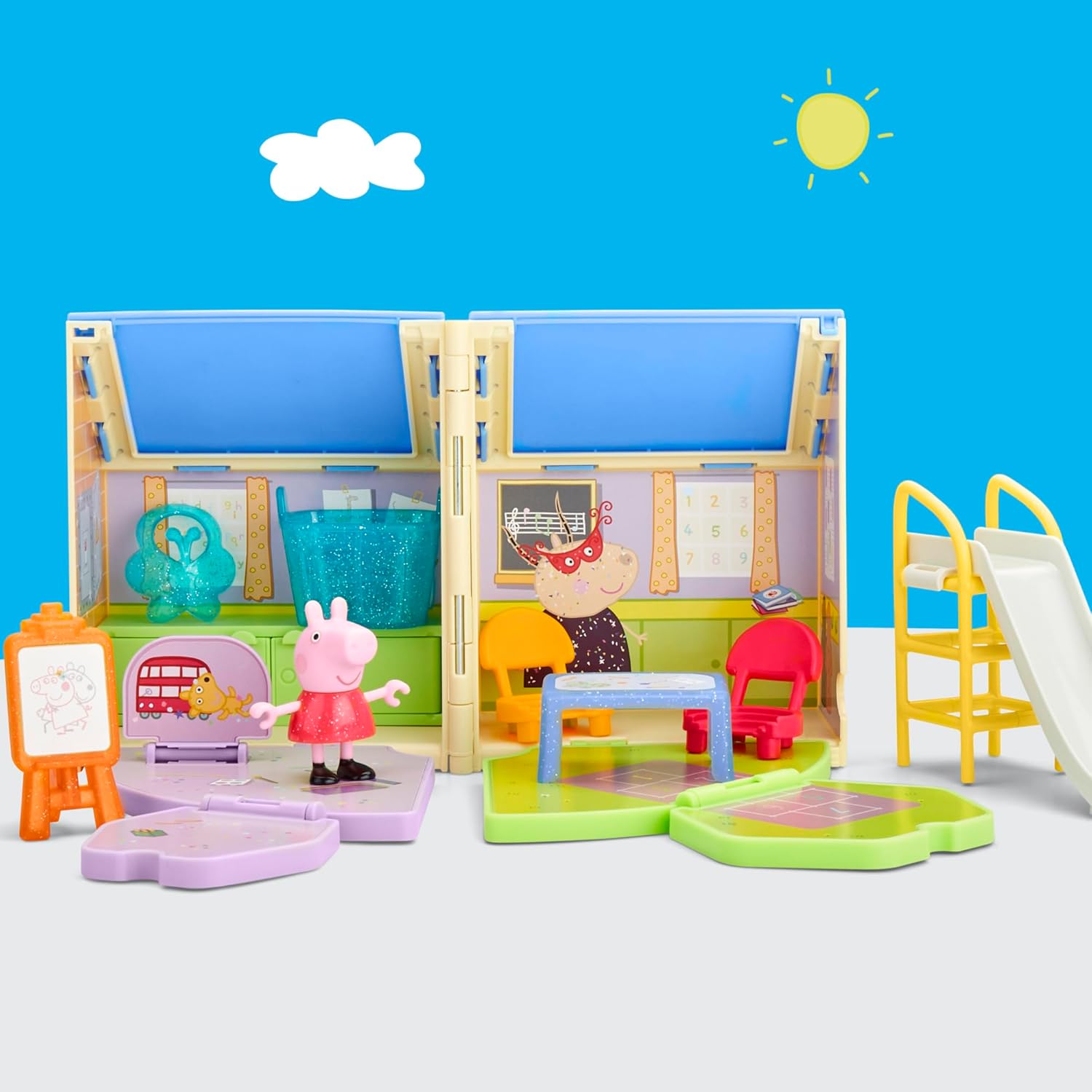 Peppa Pig Peppa's Pop-Open Playgroup Playset with Figure, Preschool Toys for Girls and Boys, Kids, Ages 3+ - 3