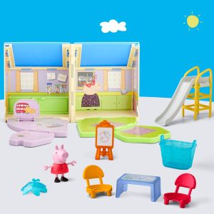 Peppa Pig Peppa's Pop-Open Playgroup Playset with Figure, Preschool Toys for Girls and Boys, Kids, Ages 3+ - 4