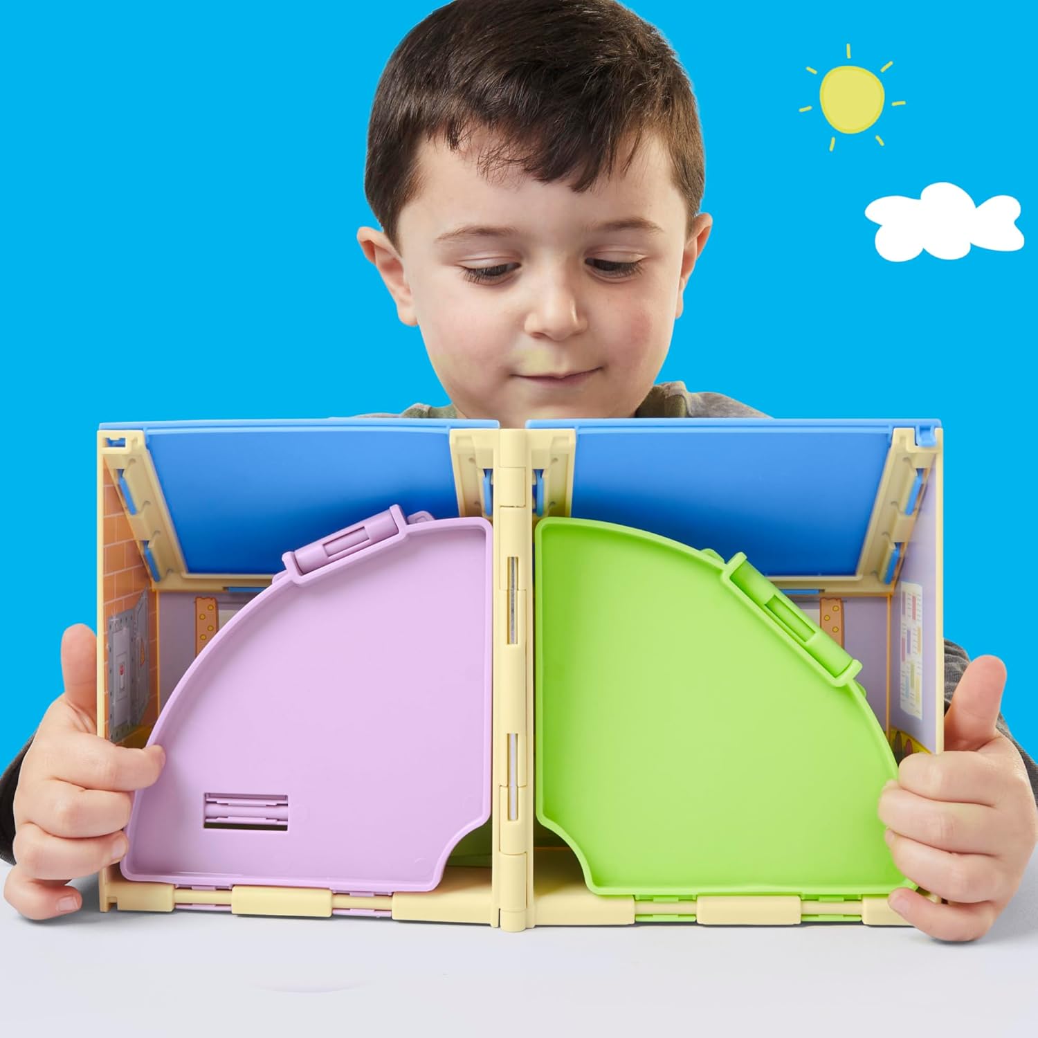 Peppa Pig Peppa's Pop-Open Playgroup Playset with Figure, Preschool Toys for Girls and Boys, Kids, Ages 3+ - 8
