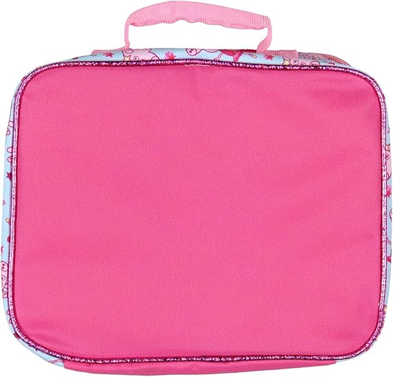 AI ACCESSORY INNOVATIONS Peppa Pig Lunch Box Glitter Dance Party Insulated Lunch Bag Lunch Tote For Kids - 4