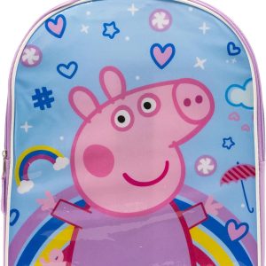 Fast Forward Peppa Pig Girl Backpack for Kids - Iconic Little Kids Back Pack with Padded Straps & Zip Compartment Kid Bagpack - Comfy Backpack for Girls - 15 - 1