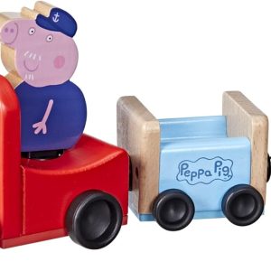 Peppa Pig Toys Wooden Toy Train Made from Responsibly Sourced Wood, Wooden Toys for 2 Year Old Girls and Boys and Up (Amazon Exclusive) - 1