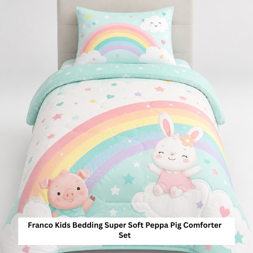 Franco Kids Bedding Super Soft Peppa Pig Comforter Set