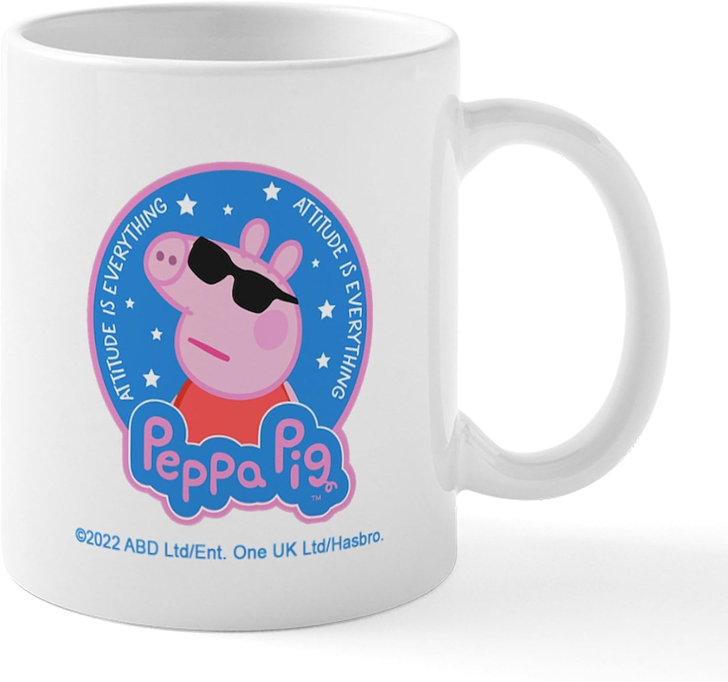 CafePress Peppa Pig Attitude Is Everything Mugs 11 oz (325 ml) Ceramic Coffee Mug - 1