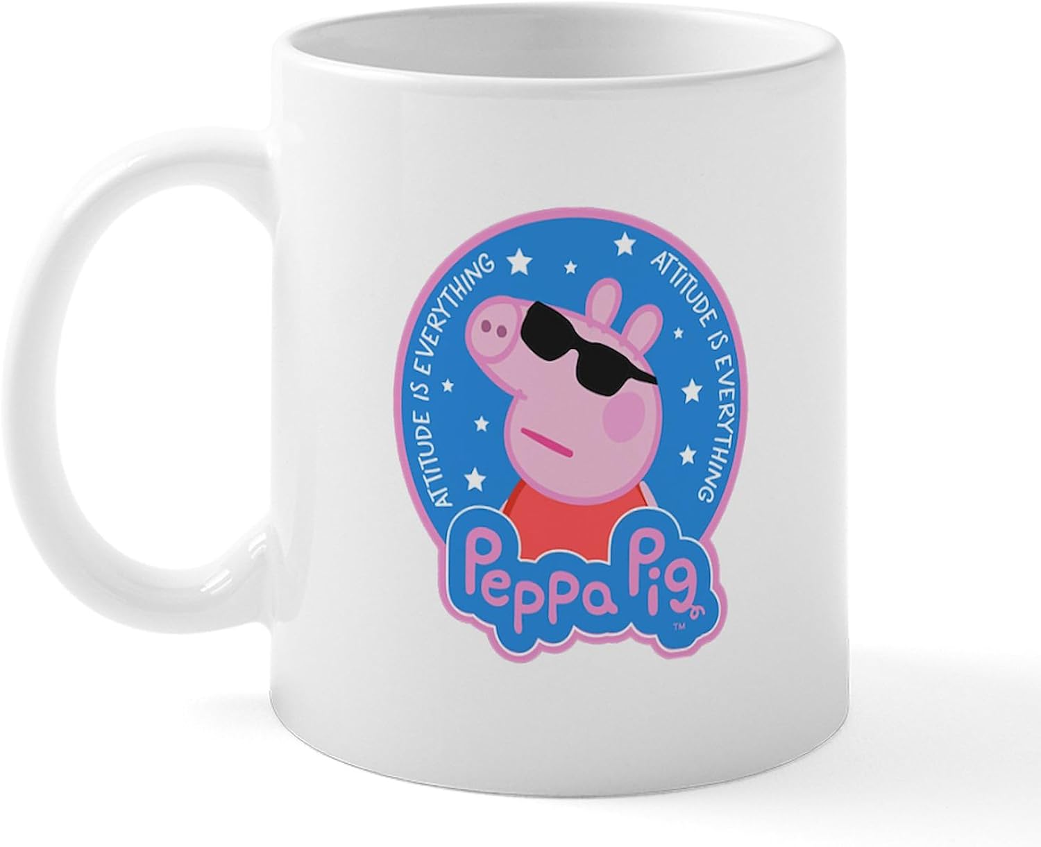 CafePress Peppa Pig Attitude Is Everything Mugs 11 oz (325 ml) Ceramic Coffee Mug - Image 3