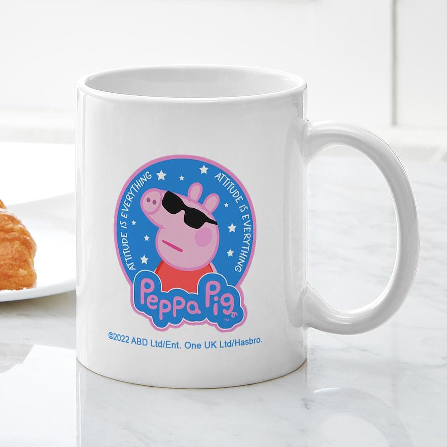 CafePress Peppa Pig Attitude Is Everything Mugs 11 oz (325 ml) Ceramic Coffee Mug - Image 6