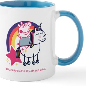 CafePress Peppa Pig Rainbow Unicorn Mugs 11 oz (325 ml) Ceramic Coffee Mug - 1