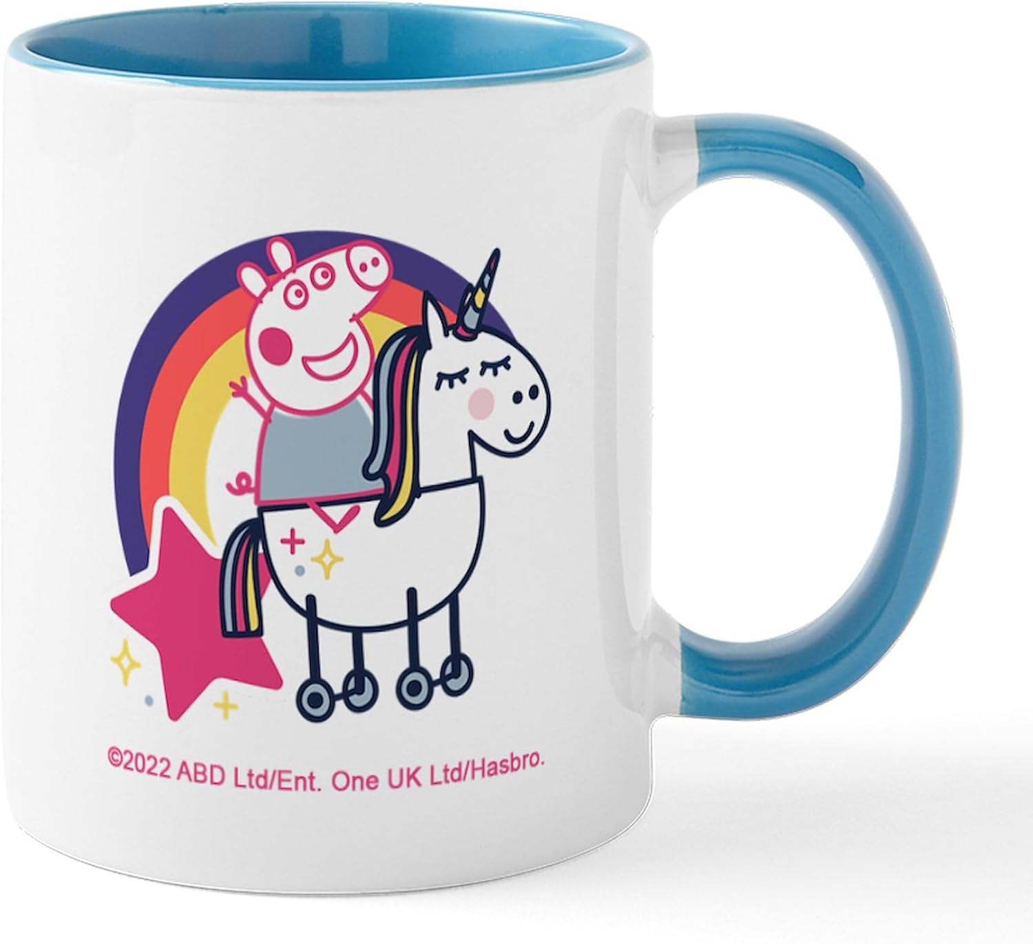 CafePress Peppa Pig Rainbow Unicorn Mugs 11 oz (325 ml) Ceramic Coffee Mug - 1