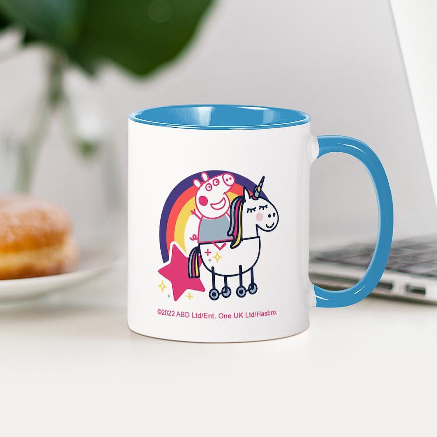 CafePress Peppa Pig Rainbow Unicorn Mugs 11 oz (325 ml) Ceramic Coffee Mug - Image 5