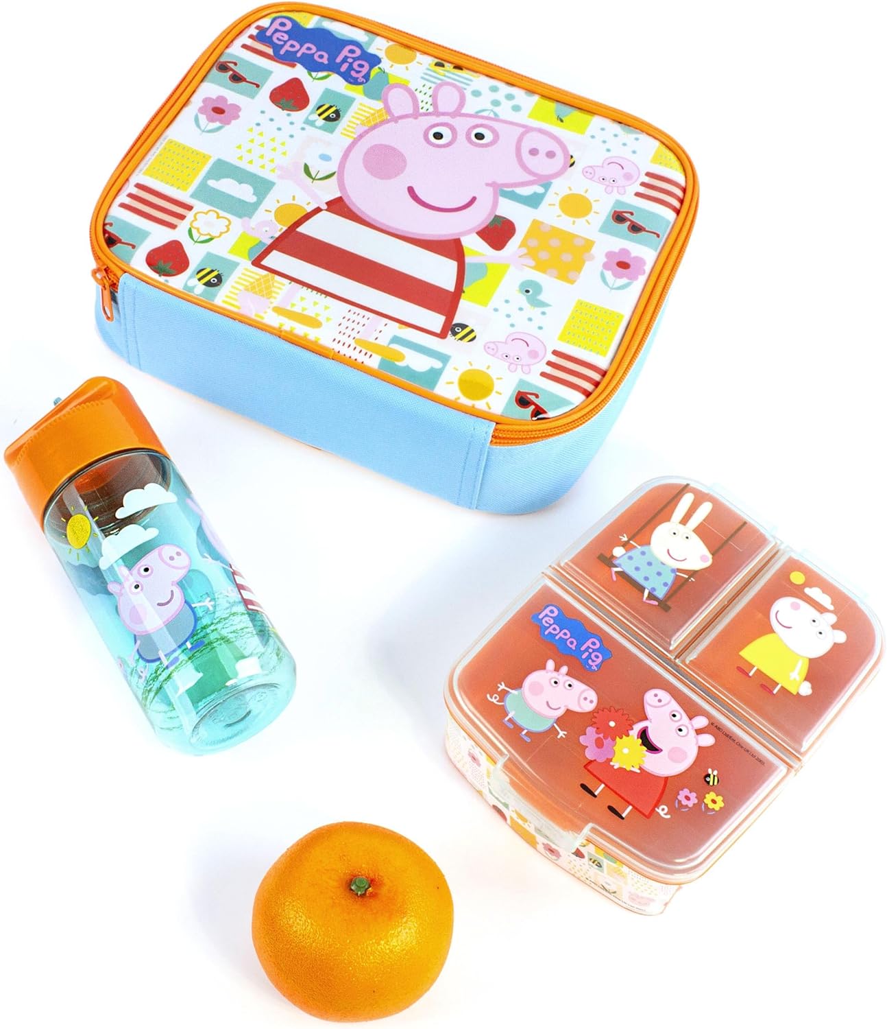 Peppa Pig Lunch Box Set for Kids | Adventure with George Pig, Rebecca Rabbit, Suzy Sheep | Carry Peppa's Adventure - Image 3