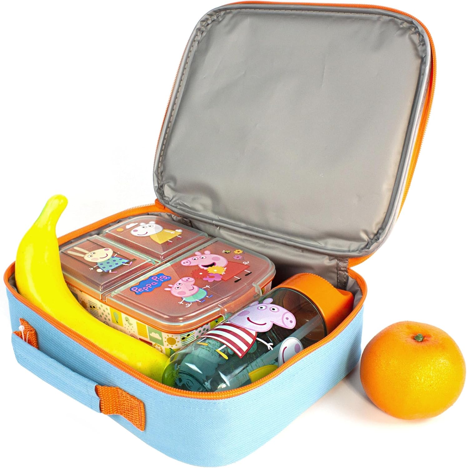 Peppa Pig Lunch Box Set for Kids | Adventure with George Pig, Rebecca Rabbit, Suzy Sheep | Carry Peppa's Adventure - Image 4