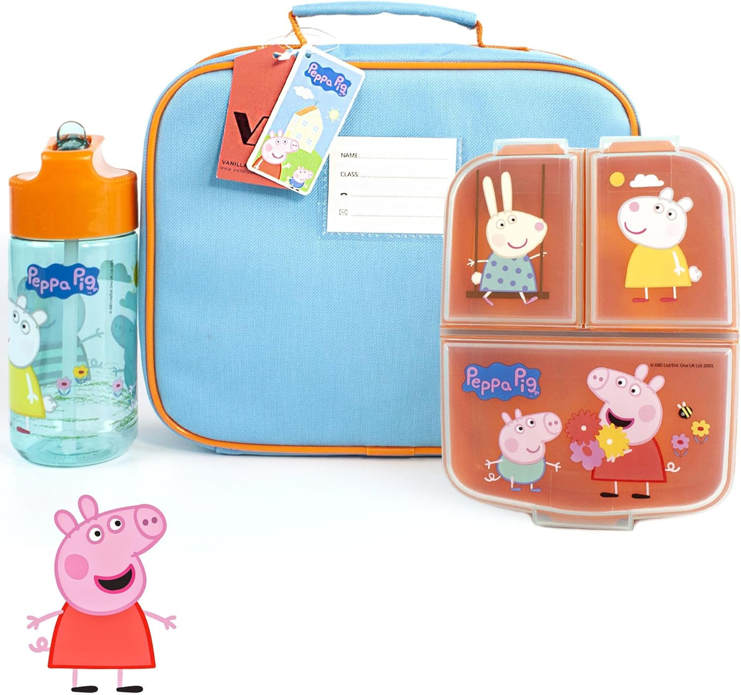 Peppa Pig Lunch Box Set for Kids | Adventure with George Pig, Rebecca Rabbit, Suzy Sheep | Carry Peppa's Adventure - Image 5
