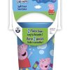 Playtex Sipsters Stage 2 360 Degree Peppa Pig Spill-Proof, Leak-Proof, Break-Proof Spoutless Cup for Girls, 10 Ounce - 2 Piece Cup with lid - 1