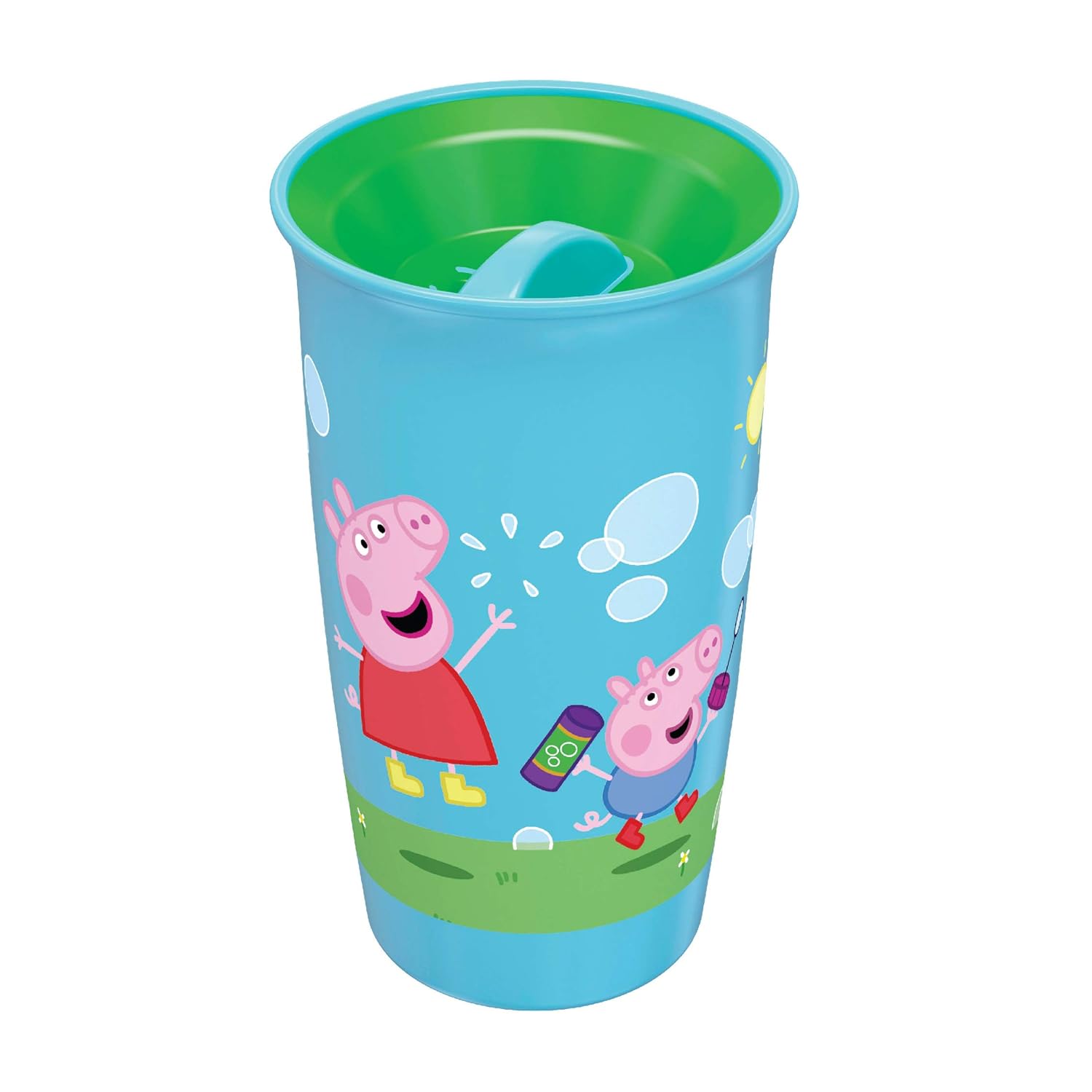 Playtex Sipsters Stage 2 360 Degree Peppa Pig Spill-Proof, Leak-Proof, Break-Proof Spoutless Cup for Girls, 10 Ounce - 2 Piece Cup with lid - Image 5